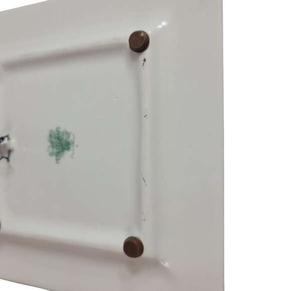 Pfaltzgraff Naturewood Square Divided Trivet Plate Wall Decor Stoneware VTG USA - Picture 8 of 8